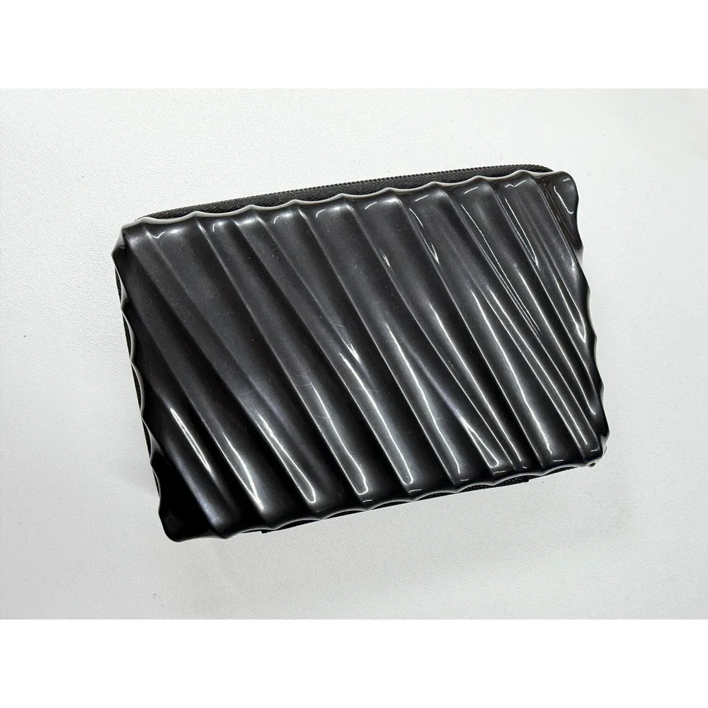 Tumi for Delta Black Hard Shell Amenity Kit Travel Case Organizer Pouch